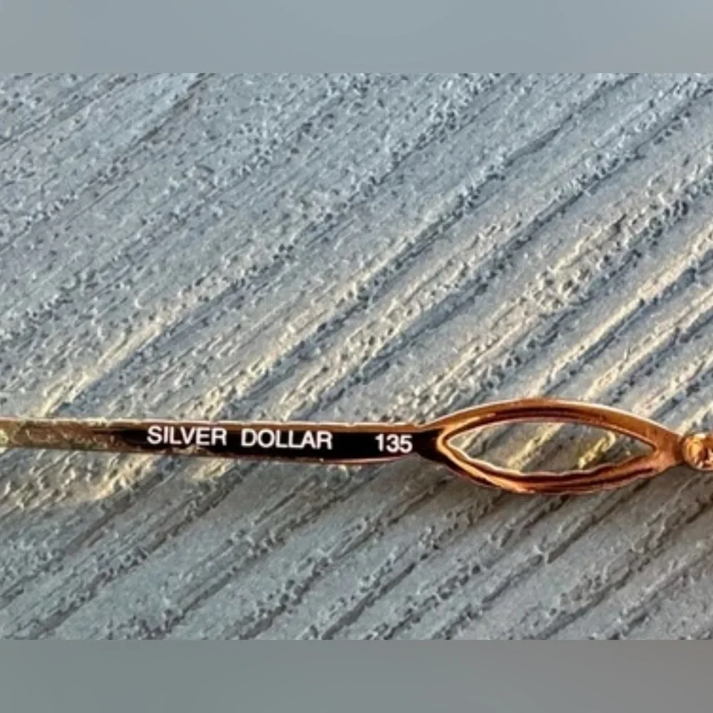 Silver Dollar Suzanna Eyeglass Frames Only Color #2 Pink Tortoise/Gold 51-15-135